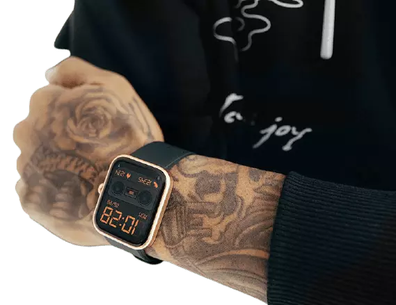 smartwatch on wrist
