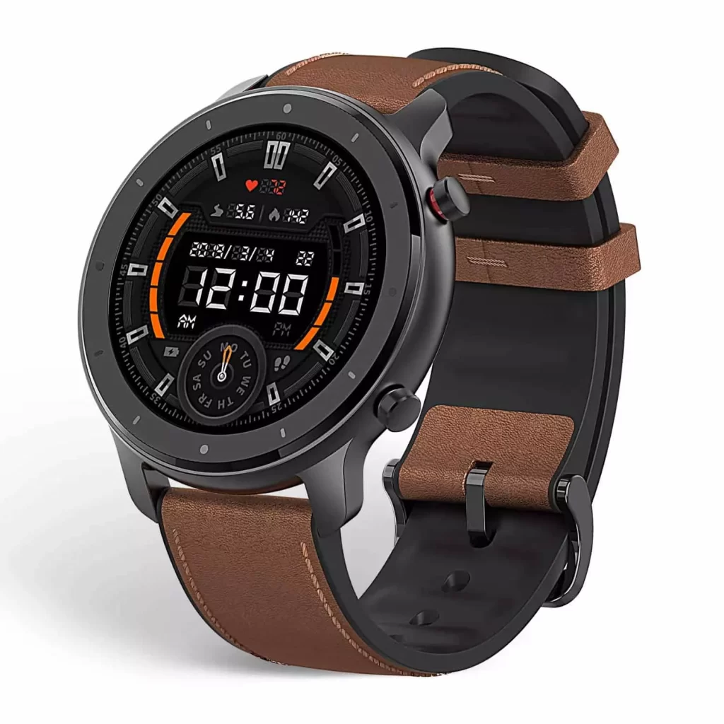 Amazfit GTR smartwatch with circular dial
