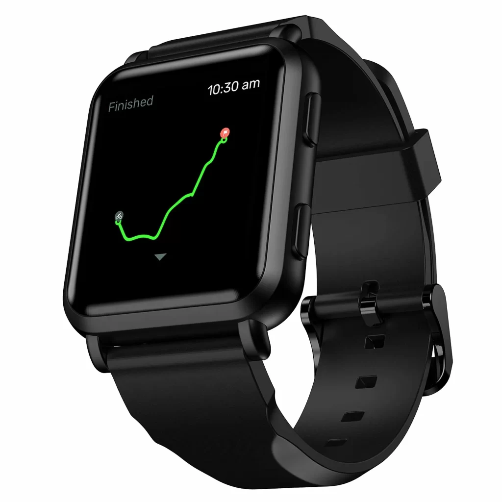 Noise ColorFit Nav Plus Smartwatch showing heart rate measurements